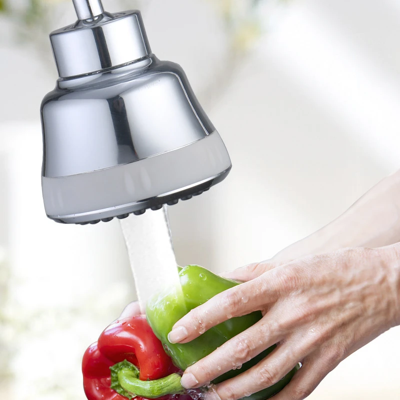 Shower Filter Nozzle Kitchen Basin Four-Mode Water Outlet Rotating Filter Universal Spray Head Water Saver Faucet Anti-Splash