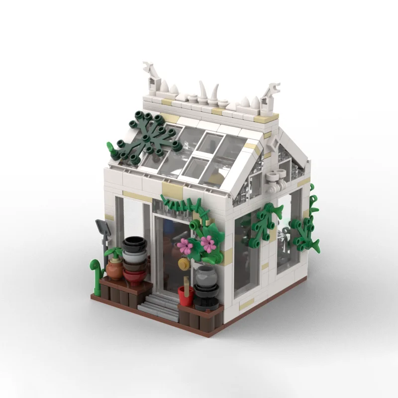 Populaire filmmodel Moc Bouwstenen Modulaire kas nr. 3 Model Technologie Blokken Kerstmis DIY Speelgoed Constructiegeschenken