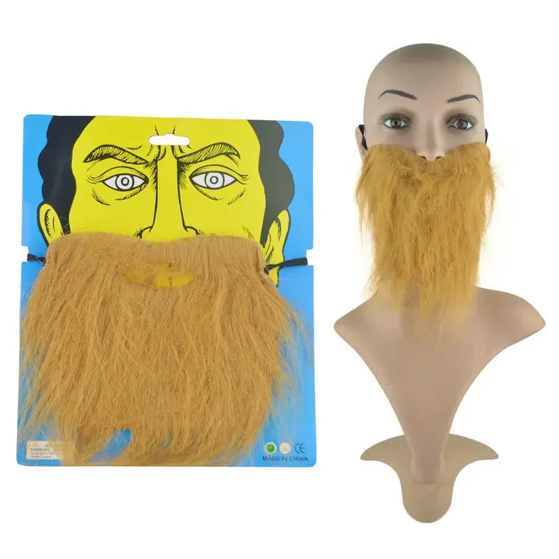 Grappige mode nep Arabische baard zwart grijs sikje valse vermomming kerstkostuum voor Halloween snor rekwisieten Pasen cosplay