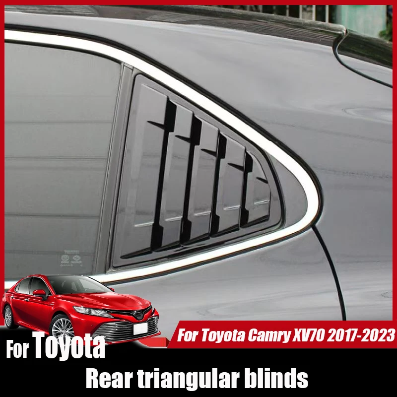 

For Toyota Camry XV70 2017 2018 2020 2022 2023 Rear window triangular louver decorative frame Automotive exterior modification