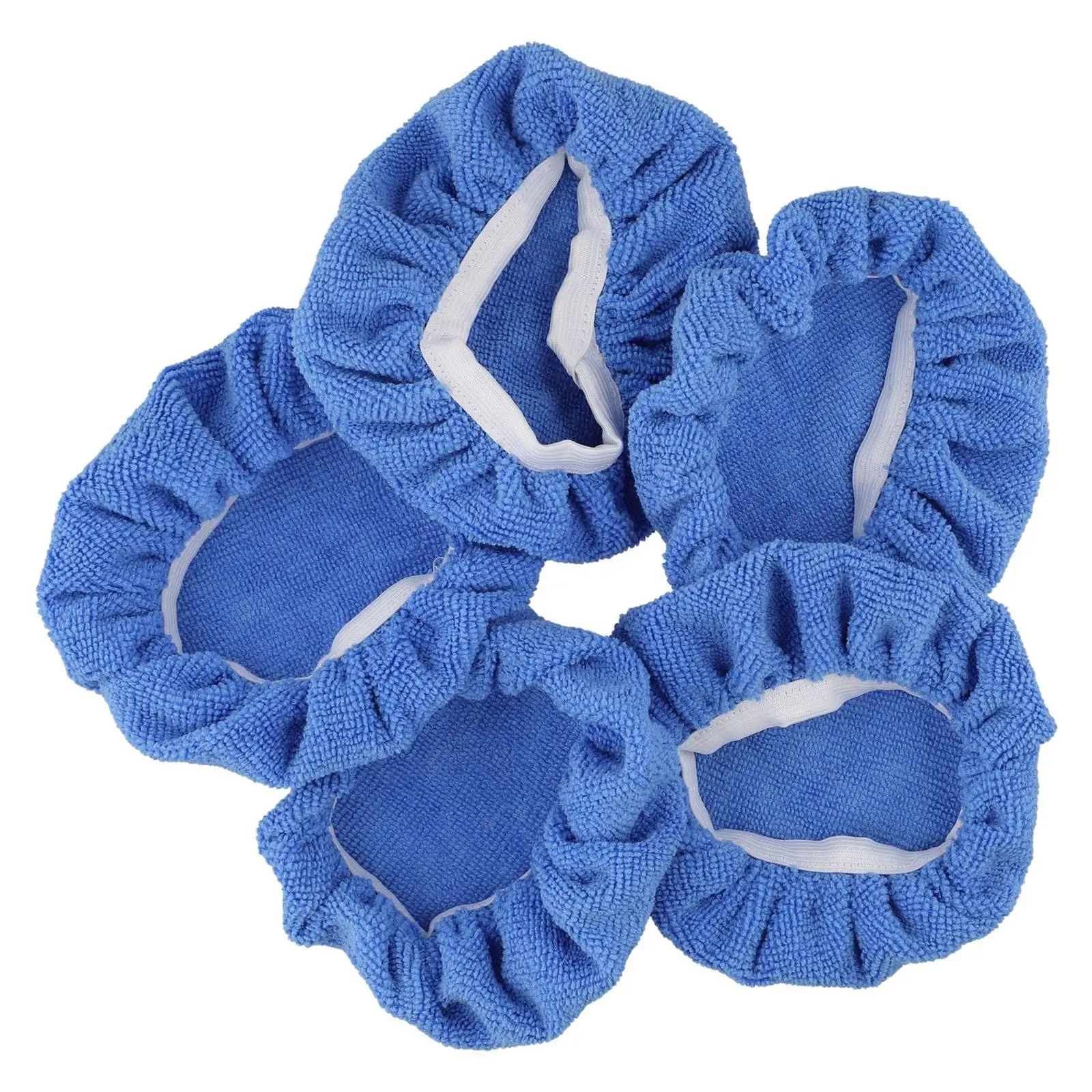 

Набор из 5 мягких полировальных подушечек из микрофибры для автомобильных буферов, вощеных чехлов, совместимых с различными размерами полировки