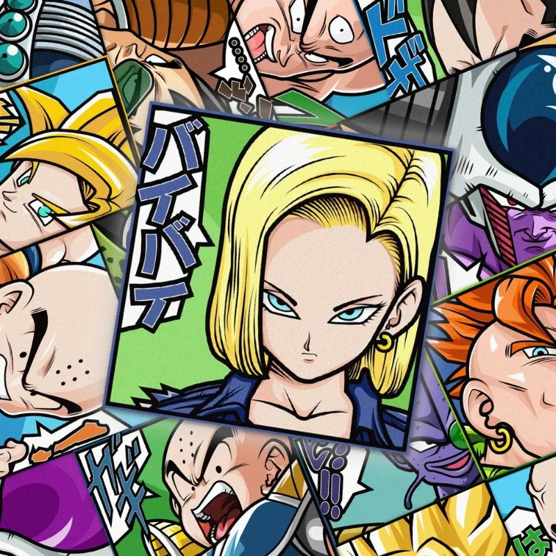 54 قطعة من ملصقات الرسوم المتحركة Dragon Ball Z المقاومة للماء - شارات ذاتية اللصق لحافظة الهاتف وديكور الحائط هدية فنية كرتونية ذاتية الصنع لمحبي #2