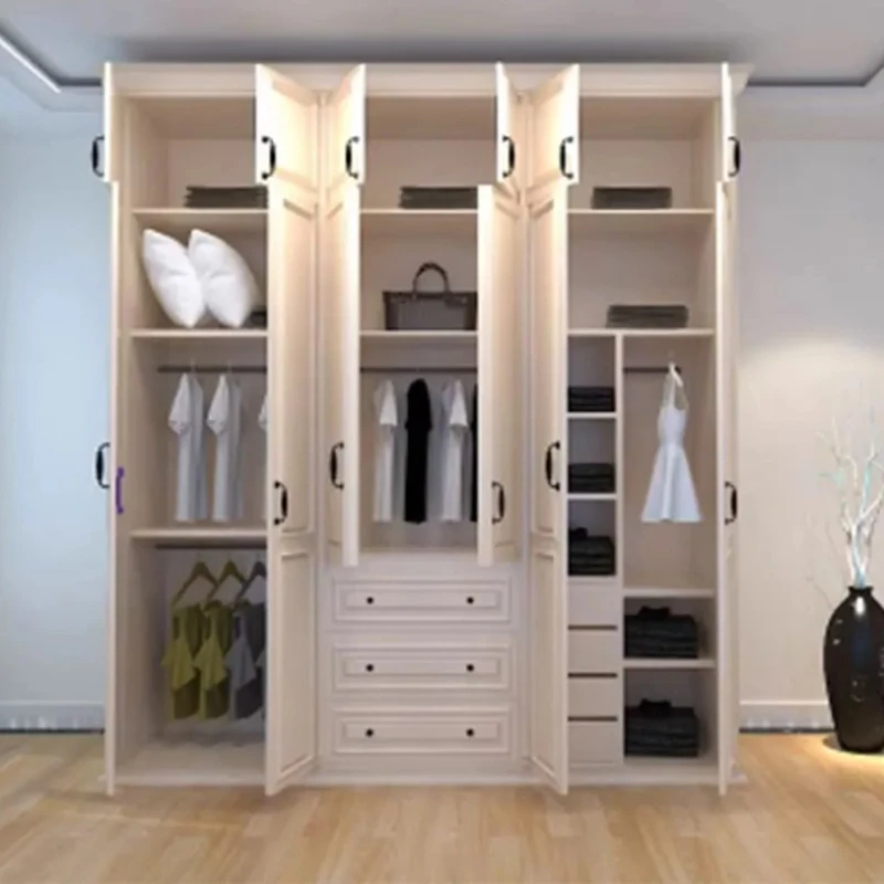 Storage Drawer Wardrobe Nordic Luxury Doors Bedroom Closet Wardrobe Cabinet Shelves Armadio Camera Da Letto Bedroom Furniture