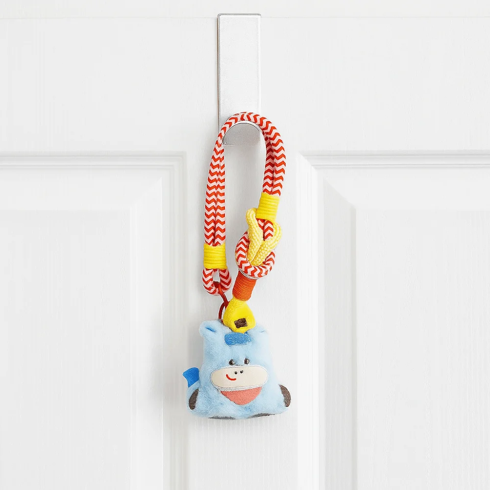 

Mascot Cute Stuffed Animal Horse Cartoon Blessing Words Zodiac Pony Figurine Fluffy Horse Pendant Horse Ornament