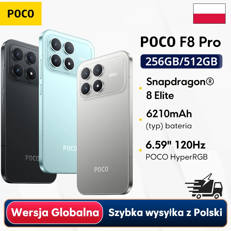 Teléfono Inteligente POCO F8 Pro, 120Hz, Snapdragon 8 Elite, Cámara Triple de 50MP con OIS, Pantalla AMOLED de 6.59 Pulgadas