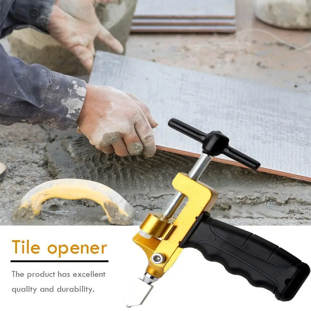 2 in 1 Ceramic Tile Opener Divider Diamond Cutting Hand Tools Portable Handheld Multifunctional Manual Glass Cutter With 2 Heads