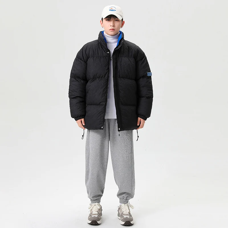 CAAYU 2022 Winter Down Jacket Men\'s Fashion Harajuku Oversized Body Warmer Coat Japanese Streetwear Windproof Outwear Coat Male