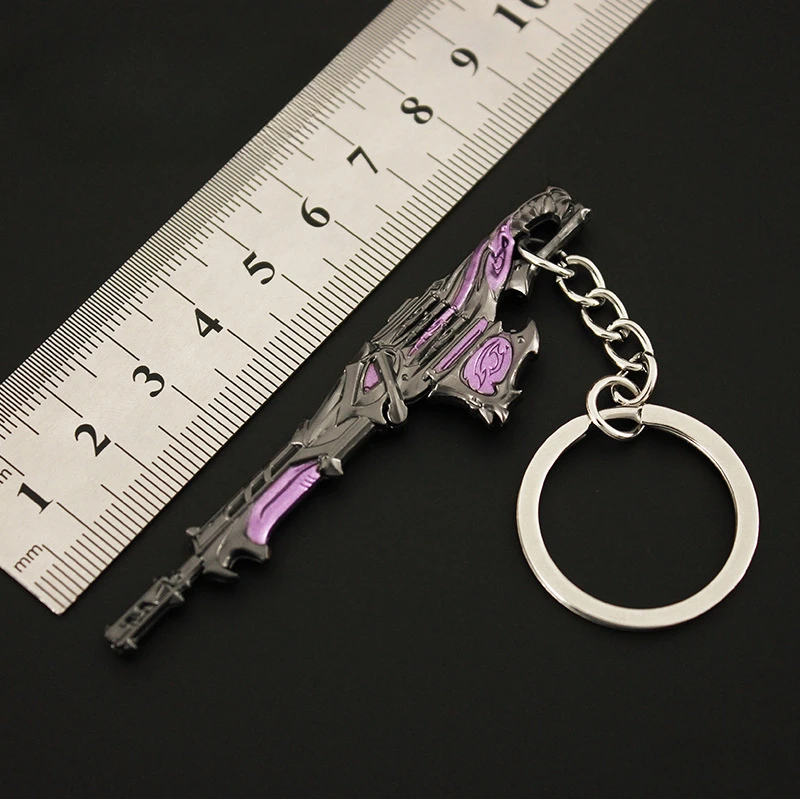 Valorant Keychains 18cm Mini Weapon Set Case Game Peripheral Metal Katana Model Pendant Accessories Keychain Gifts Toys for Boys