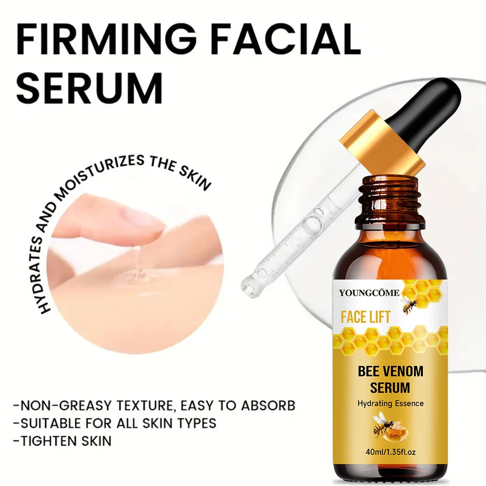 Beevenom مصل ترطيب جوهر مصل الوجه رفع ثبات تتلاشى الخطوط الدقيقة مكافحة الشيخوخة جوهر تبييض سطع تغذي العناية بالبشرة #3