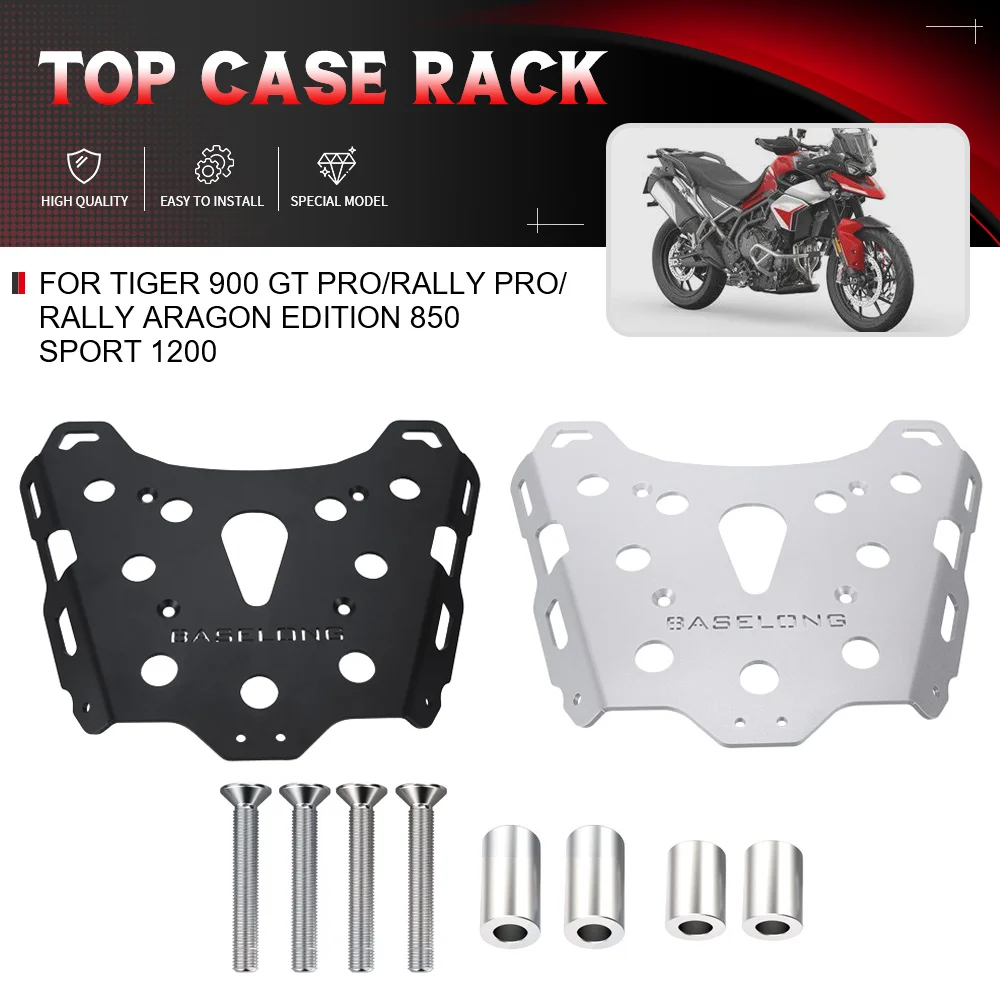 For Tiger 900 GT Pro/Rally Pro/RALLY ARAGON EDITION 850 Sport 1200 RALLY EXPLORER/PRO Rear Luggage Rack Top Case Mount Plate