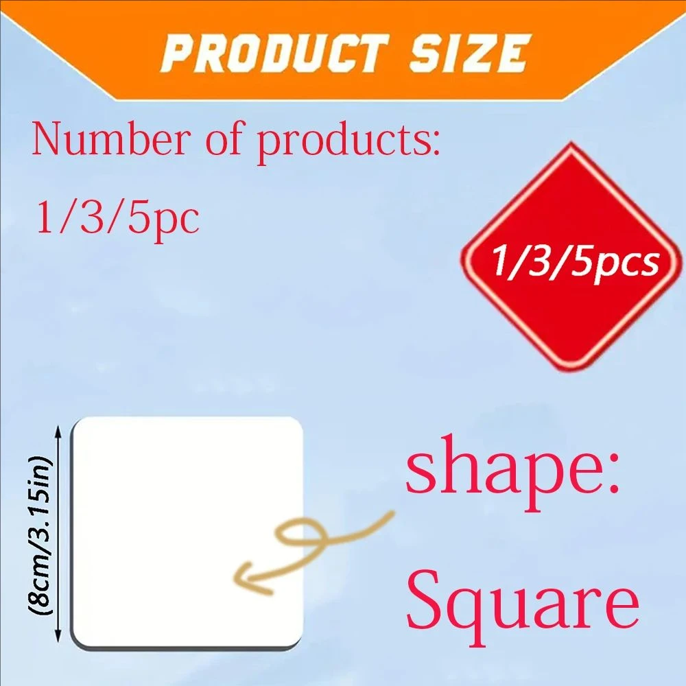 1/3/5pc square Customized Photo Magnetic Fridge Sticker Custom Photo Magnet Magnet Note Holder For Refrigerator