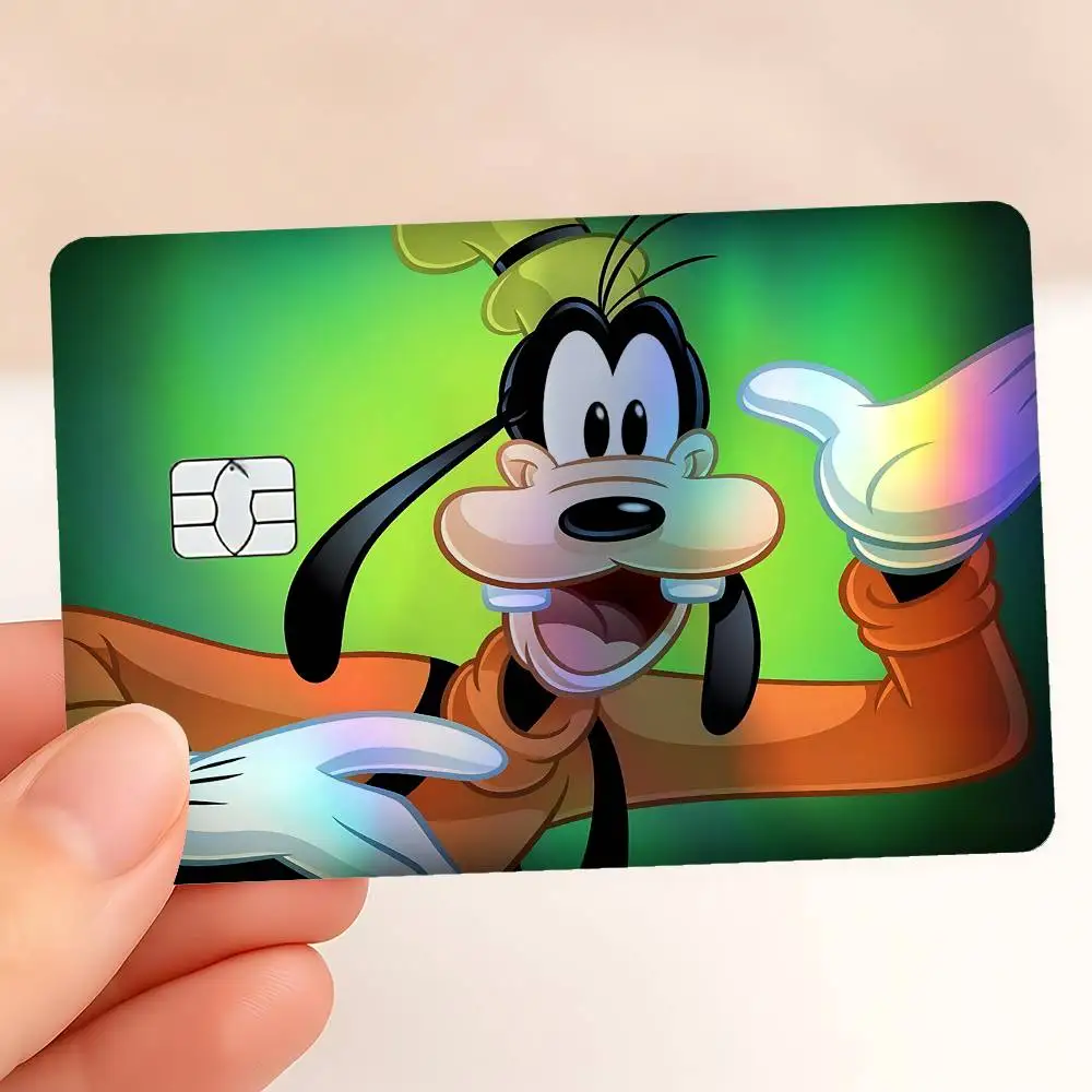 Dog G-GoofyS Laser Reflective Card Skin Sticker For Debit Credit Card
