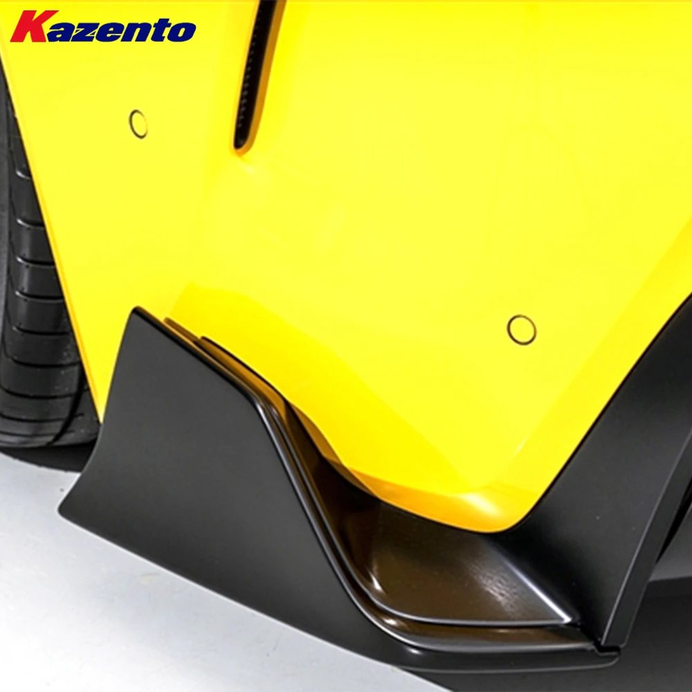 For Toyota Supra A90 2019-2022 Carbon Fiber KZ Style Rear Bumper Spats Splitters