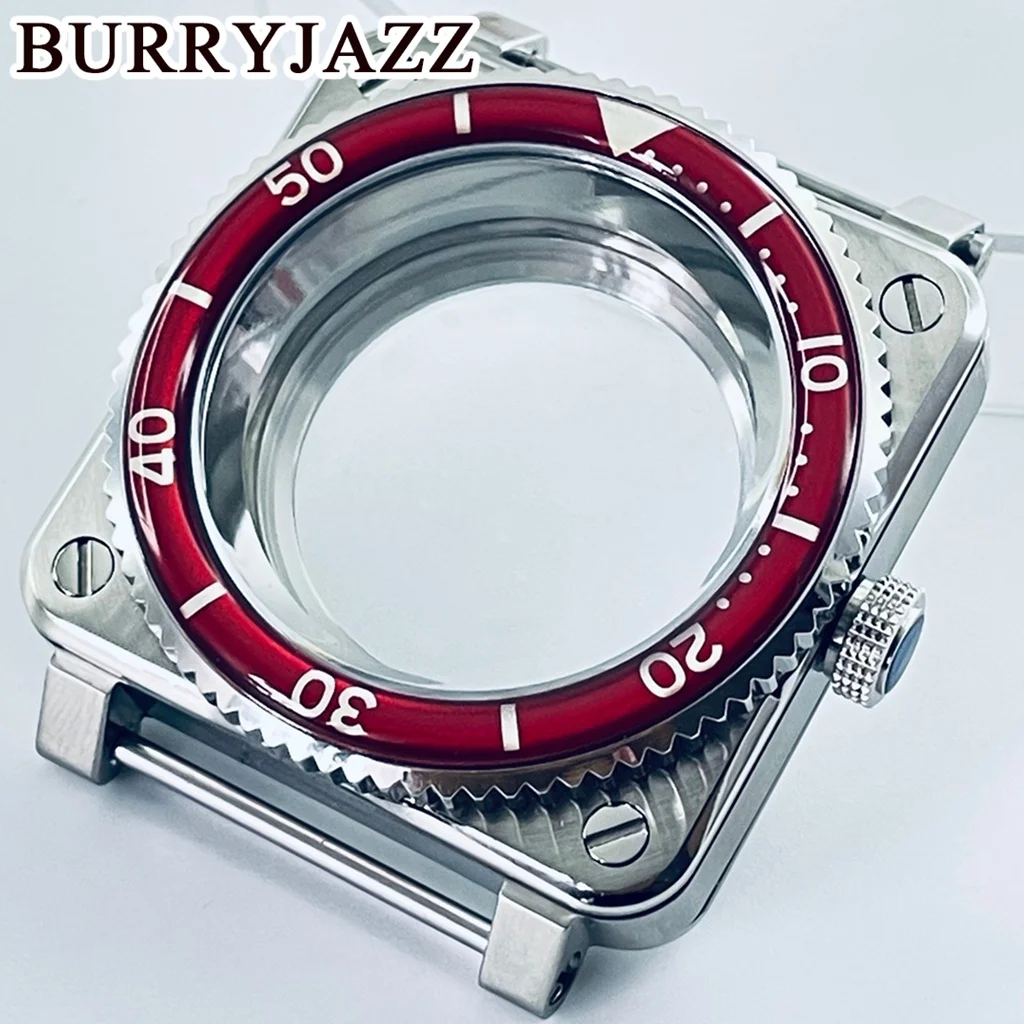 

Корпус для часов SKX007 квадратной формы 42 мм, совместимый с механизмами NH35, NH36, 7S26, 4R, Seiko SKX007, для пилотов, замена корпуса для мужских часов.