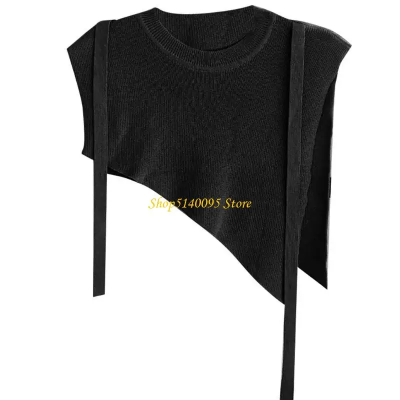 

DXAE Элегантный вязаный шаль для женщин Зимний фальшивый воротник декоративный вязаный вязаный платок