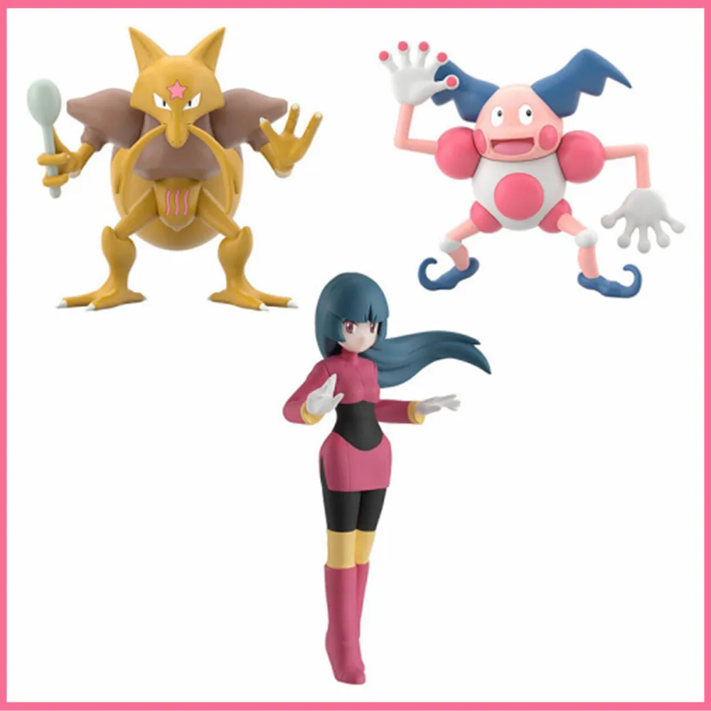 

В наличии оригинальный Аниме Pokemon Scale World Kanto Area Sabrina Kadabra Mr.Mime Ver. 1/20 ПВХ фигурка героя Покемон Go милая игрушка