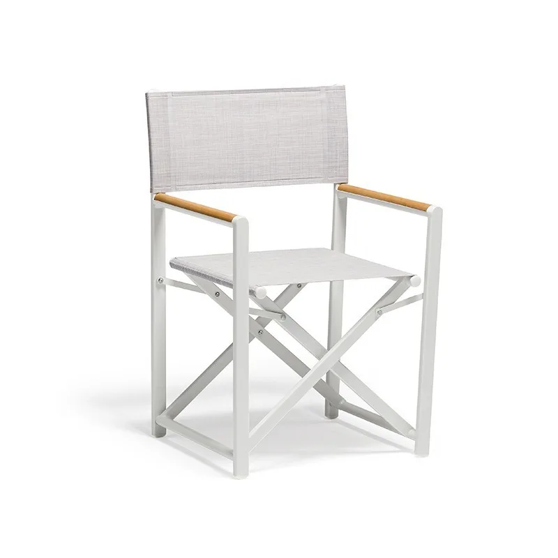 Outdoor camping, aluminum alloy folding chair, leisure and portable, open-air hotel garden balcony chair