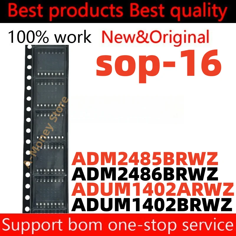 

(10pcs)ADM2486 ADUM1402 ADM2485 ADM2485BRWZ ADM2486BRWZ ADUM1402ARWZ ADUM1402BRWZ ADUM1402A ADUM1402B sop-16