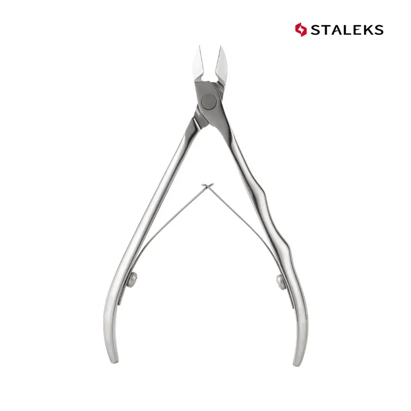 STALEKS Pro NE-10-9 Nail Cuticle Nipper Manicure Scissors Stainless Steel Precision Clipper Dead Skin Remover Scissors Trimmer