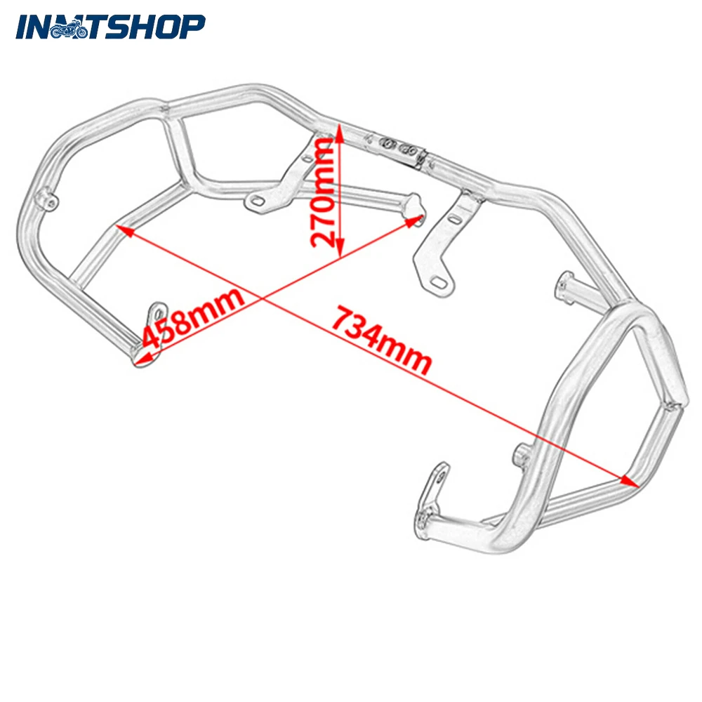 2026 Latest Customizable Electroplated Engine Skid Plate Bumper Bar Suitable for KTM 790 Adventure  R 19-20 Crash Bar Grand bar