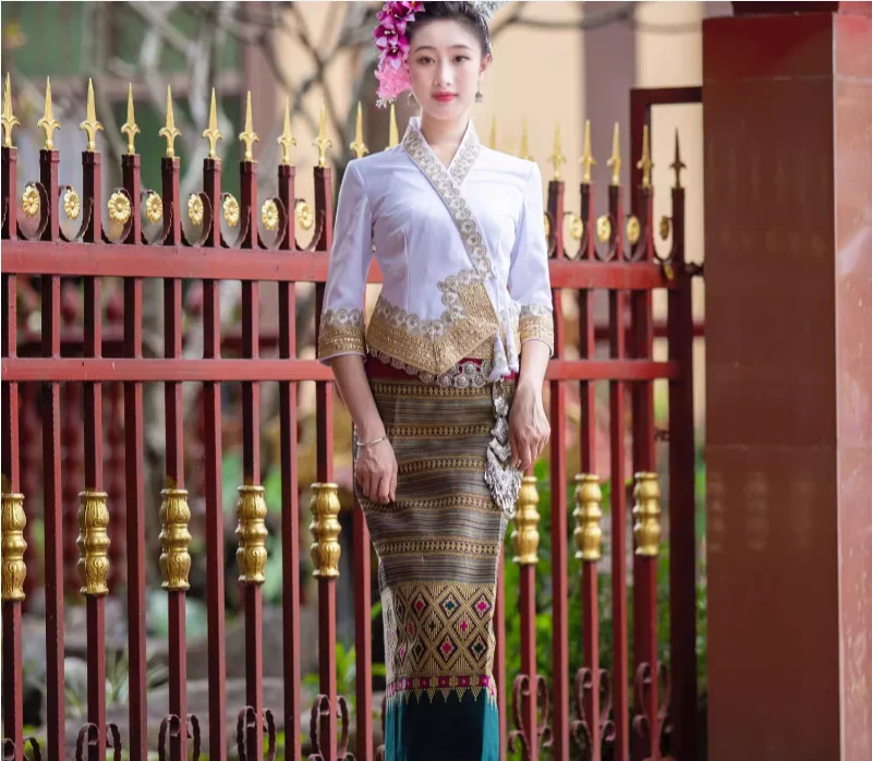 

Dai Traditional Retro Leisure Festival Set, Welcome Work Clothes, Women's Tube Skirt