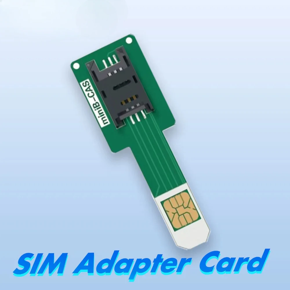 Universal Hybrid Dual Card Slot Adapter MiniB-CAS Compact Digital TV Card for Double Dual SIM Android Cell Phones Converter Card