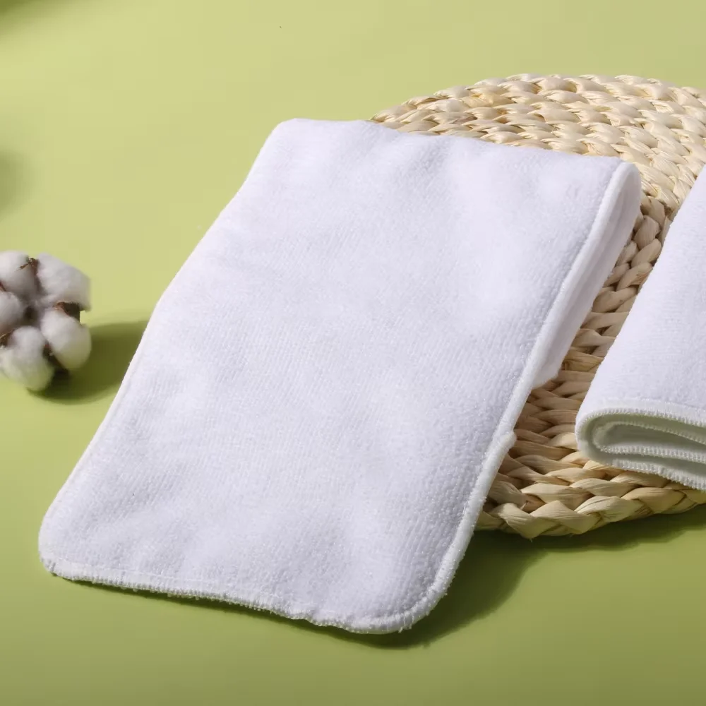 Factory Direct Washable Nappy Inserts - 4 Layers Microfiber, Super Absorbent for 3-8 Years Old Kids, Ideal Child Diaper Liners