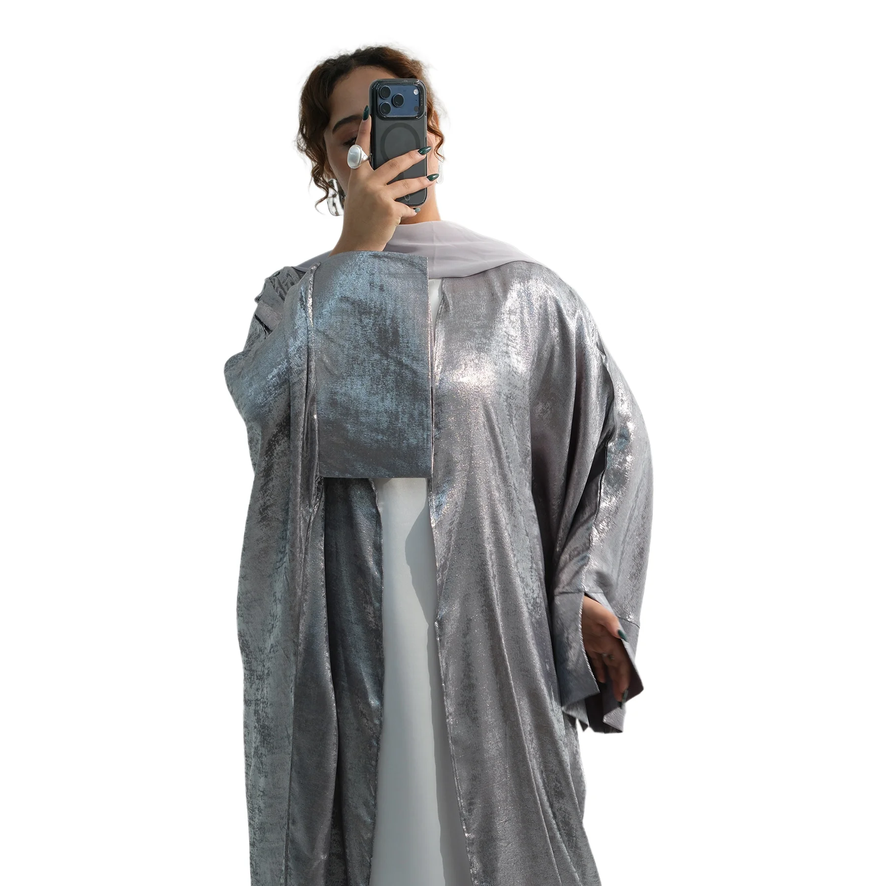 

Middle Eastern Arabic Traditional Open Kimono Cardigan Long-Sleeved Abaya Robe Dress Kaftan Turkey Islamic Femme Musulmane Kebay