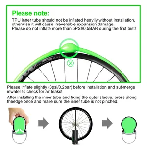 CYCLAMİ-Bisikletin iç borusu Ultra hafif TPU Malzeme, Fransız Valfi, ultra Hafif, Anti-Oksidasyon, 26 En iyi 10 satış pnel aro 29 mtb - №9