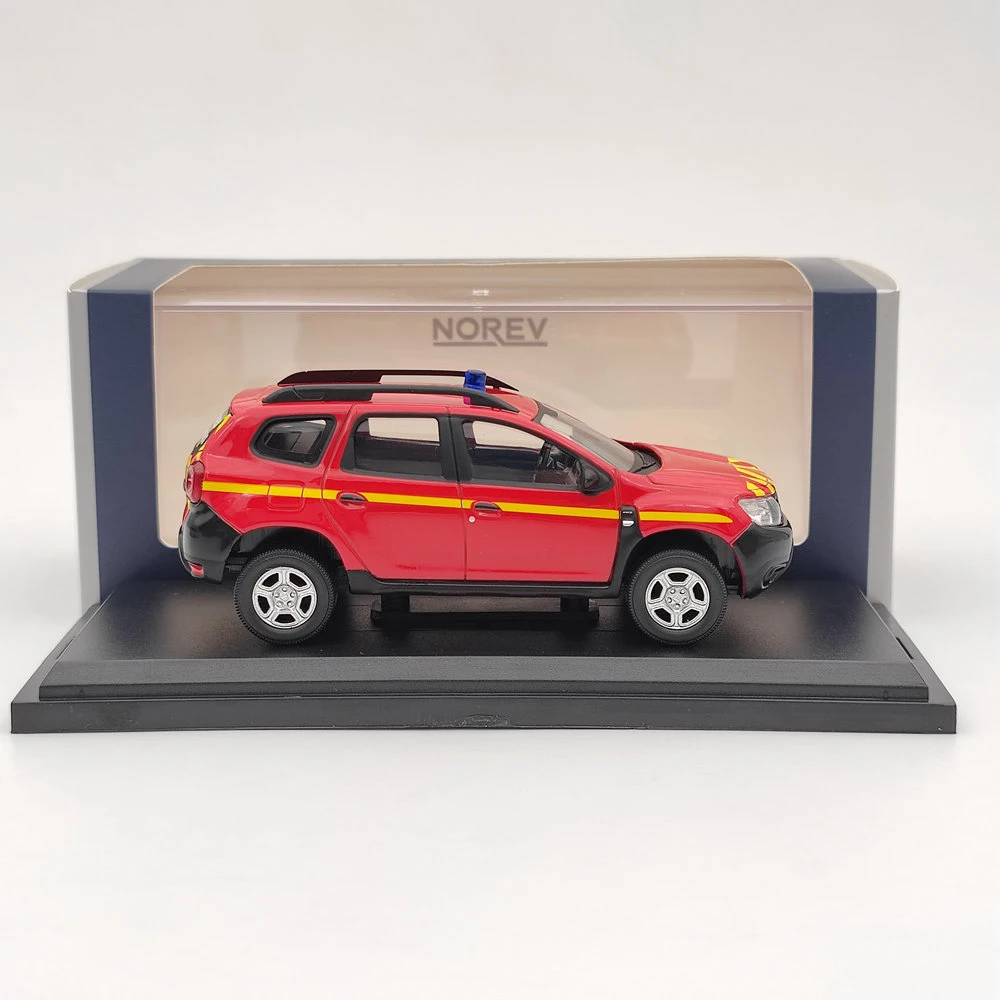 Norev 1/43 dla Dacia Duster POMPIERS 2020 czerwony odlew modele samochodów bożonarodzeniowa kolekcja limitowana