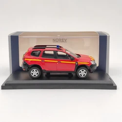 Norev-Modèle de voiture rouge moulé sous pression, collection limitée, cadeau de Noël, Dacia Duster POMPIERS, 1/43, 2020