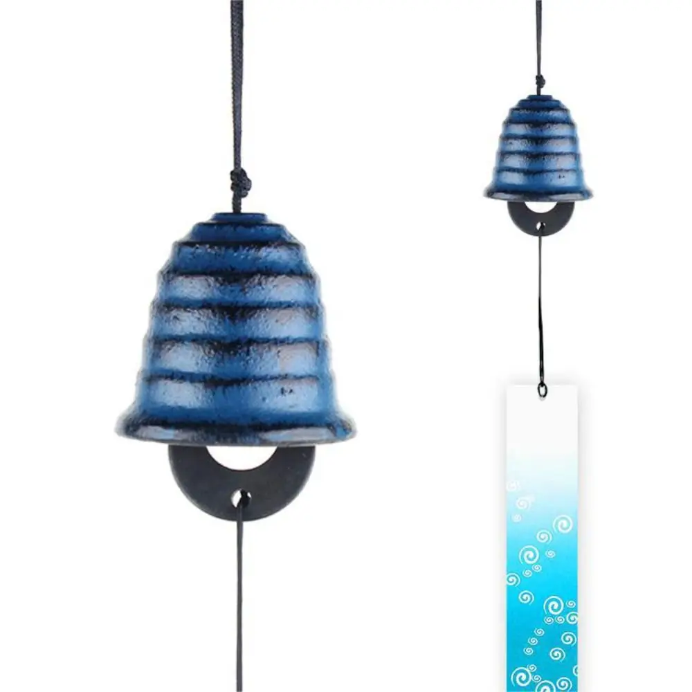 Hanging Wall Decor Cast Iron Wind Chimes Creative Simple Landscape Bell Vintage Blessing Bell Temple