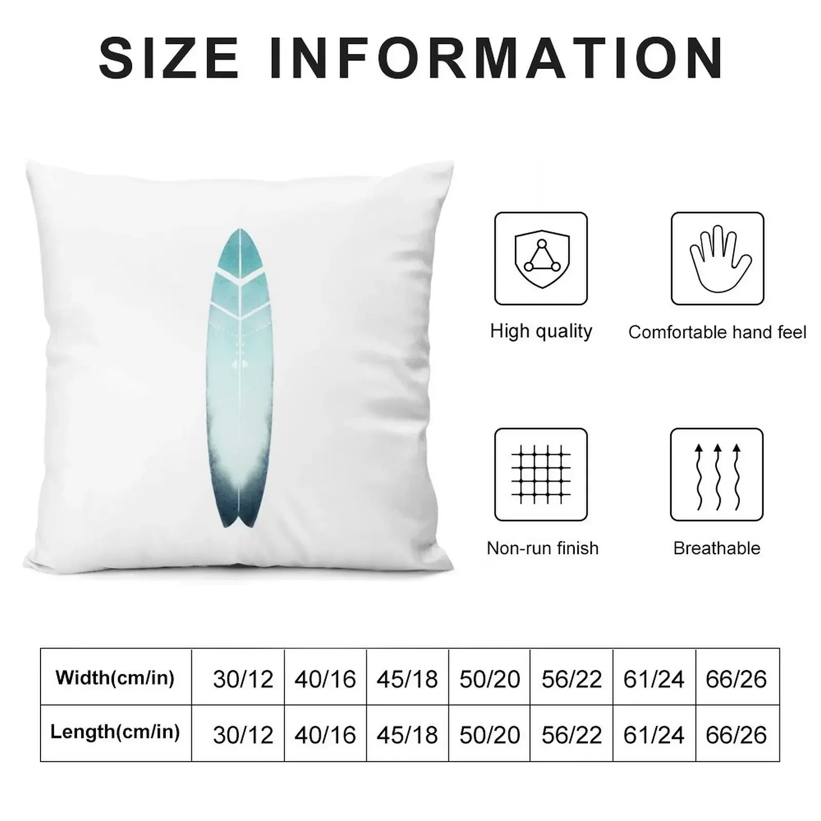 Turquoise Surfboard - Surf art with tribal pattern Throw Pillow Pillow Cases Christmas Pillow Covers sleeping pillows