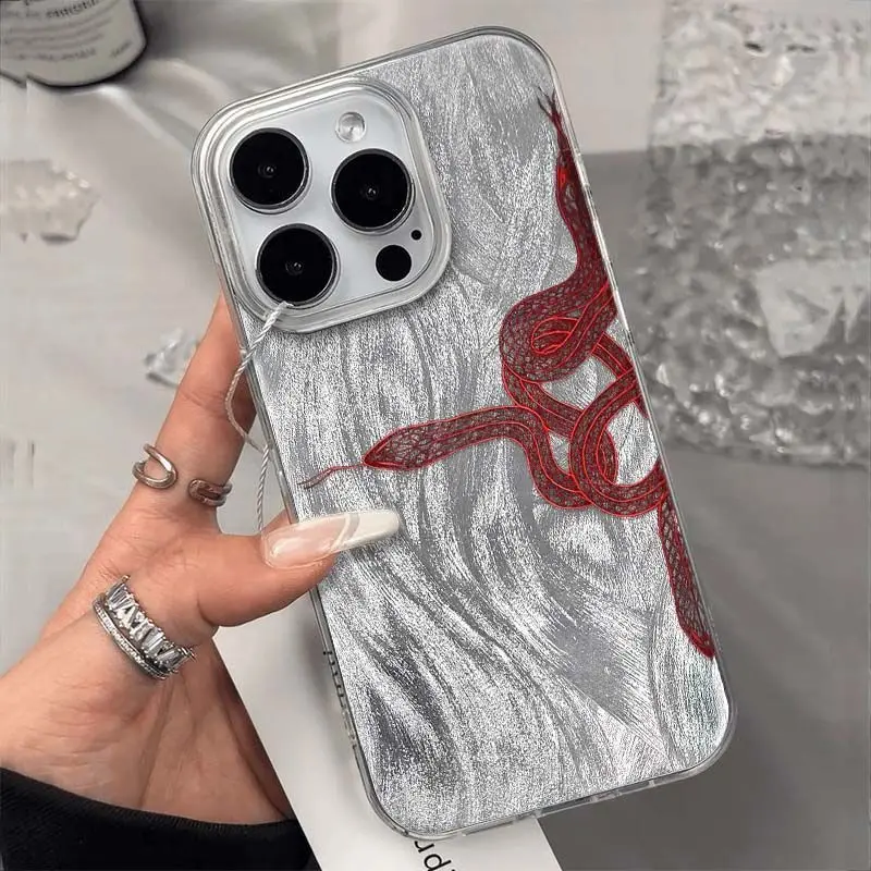 Red snake scales Phone Cases For Samsung galaxy s26 s25 s24 s24plus s24ultra s23 s22 s21 s21fe s23fe s20fe Case
