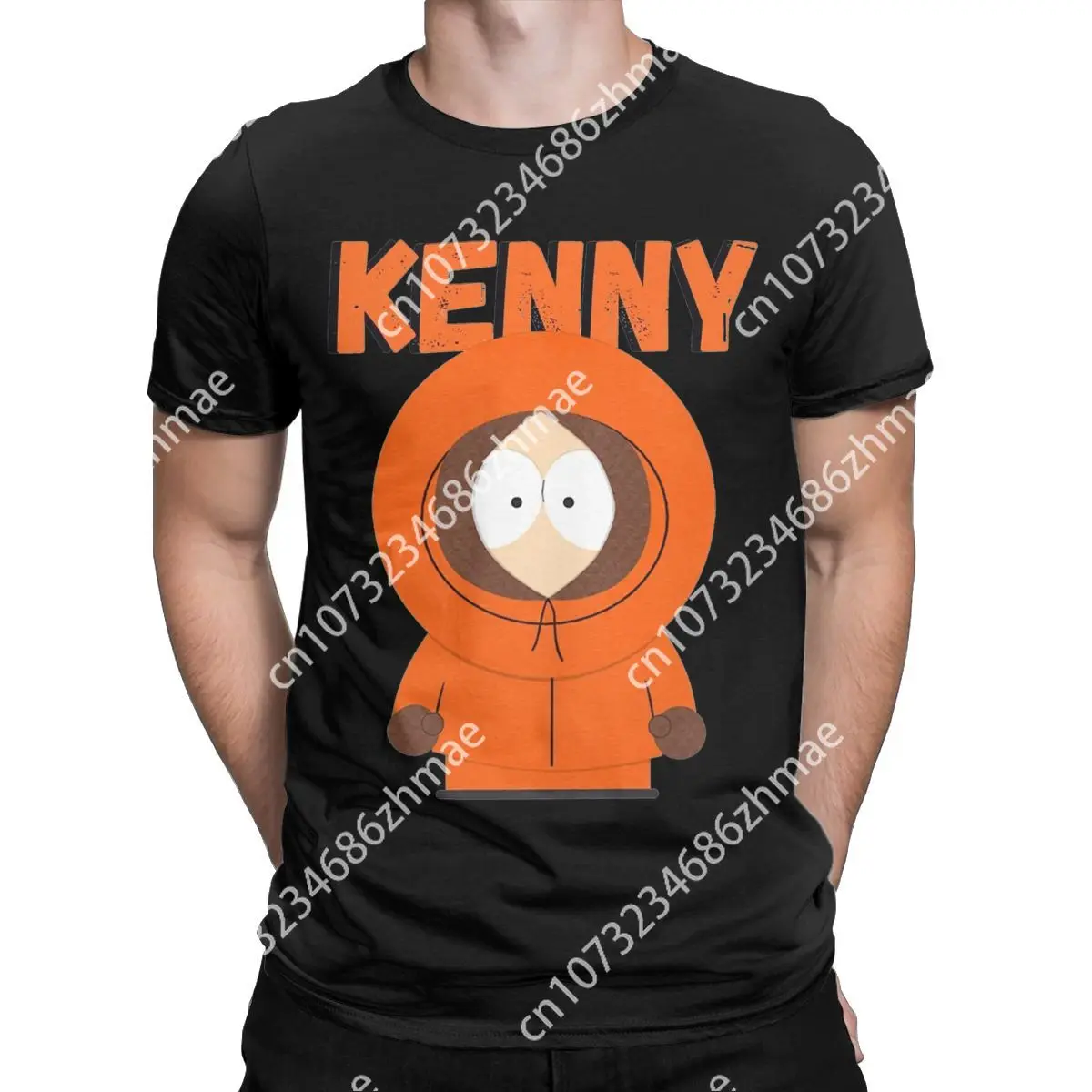 Cartoon Southpark Kenny T Shirts Men's Cotton Funny T-Shirts Crewneck Tee Shirt Short Sleeve Tops S-3XL