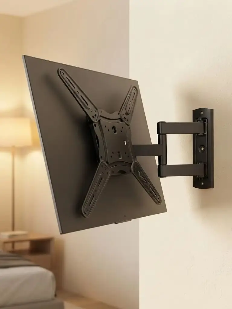 Full Motion TV Wall Mount for 26–65 inch TVs up to 77 lbs | Max VESA 400x400mm, TV Mount Bracket with Articulating Arms, Extension, Tilt, Swivel, Leveling, Reinforced Steel Structure