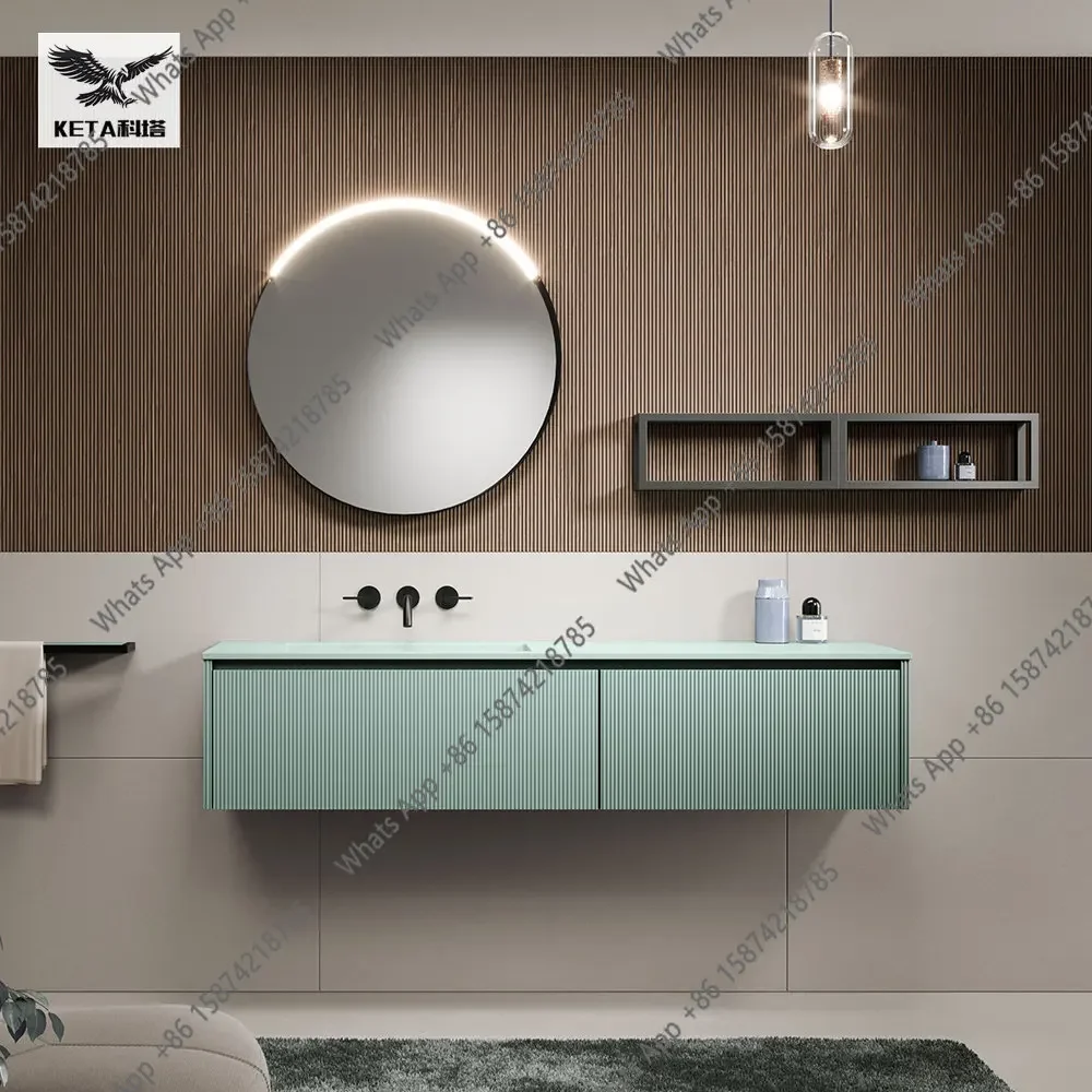X62 Sky Blue Invisible Launching Square Pure Acrylic Integrated Hand Washing Basin Under The Counter Basin