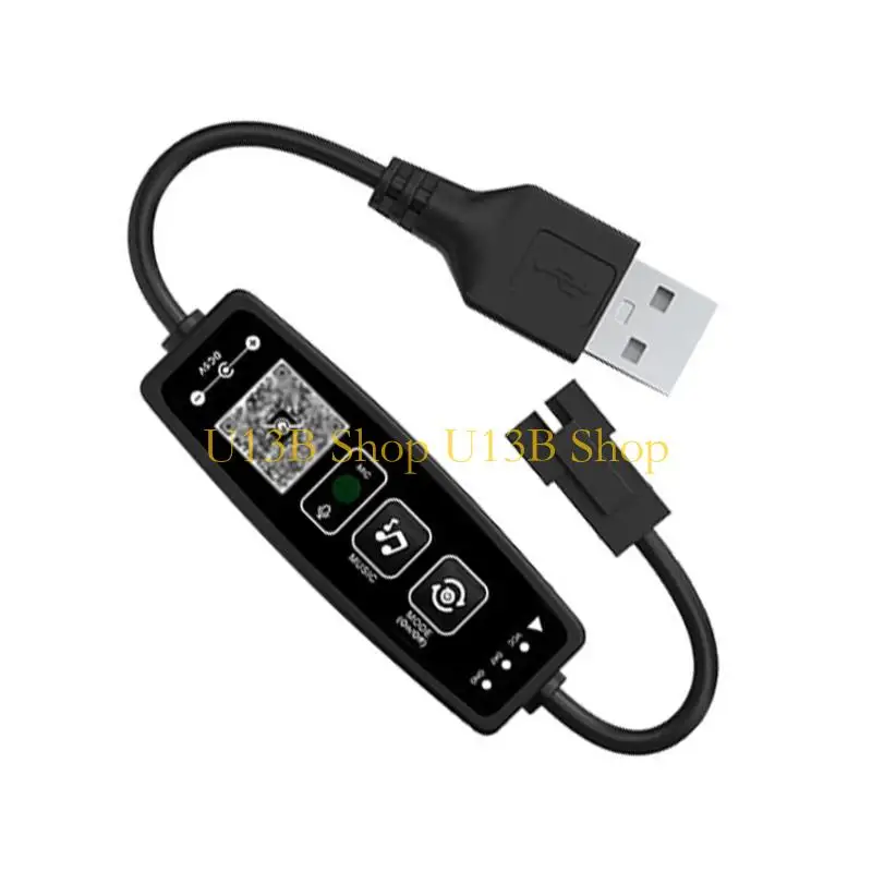 U13B Wireless Bluetooth-Compatible RGBIC LED Controller With Voice Control Remote