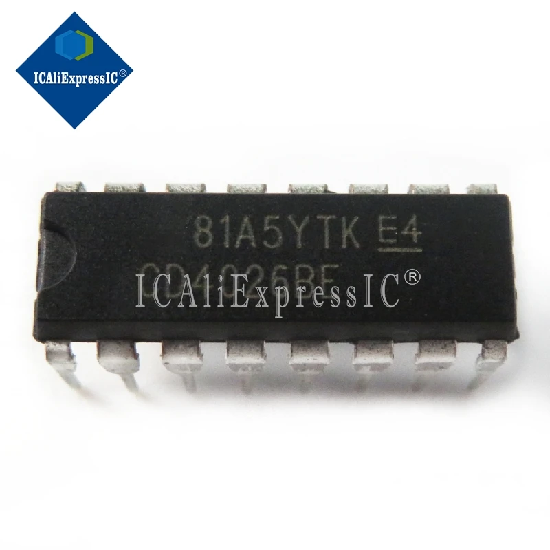 10pcs/lot CD4026BE CD4026 4026BE 4026 DIP-16 In Stock