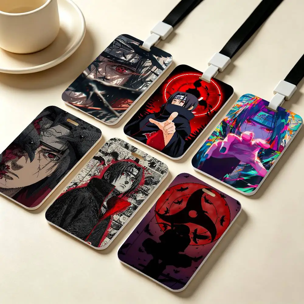 Anime Itachi Uchiha NFC Contactless Sliding Card Sleeve For Student Cards, Bus Cards, ID Cards, And Work Permits