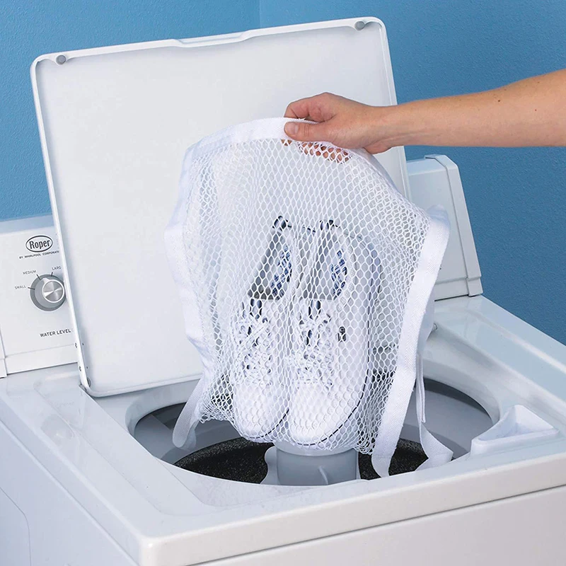 Sneaker Dryer Bag Dryer Door Shoe Net With Elastic Straps Sneaker Laundry Bag Reusable Tear-Resistant Shoes Dry Bag