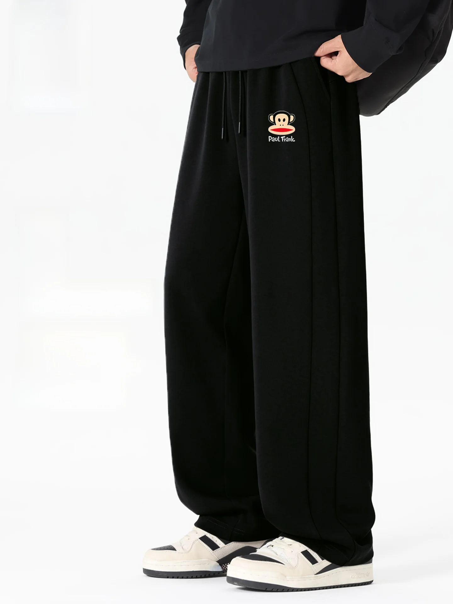 

Men's Fce Lined Straight Leg Casual Pants Warm Comfortable Winter Trousers Clean Fit Sle Cotton Polyester Blend