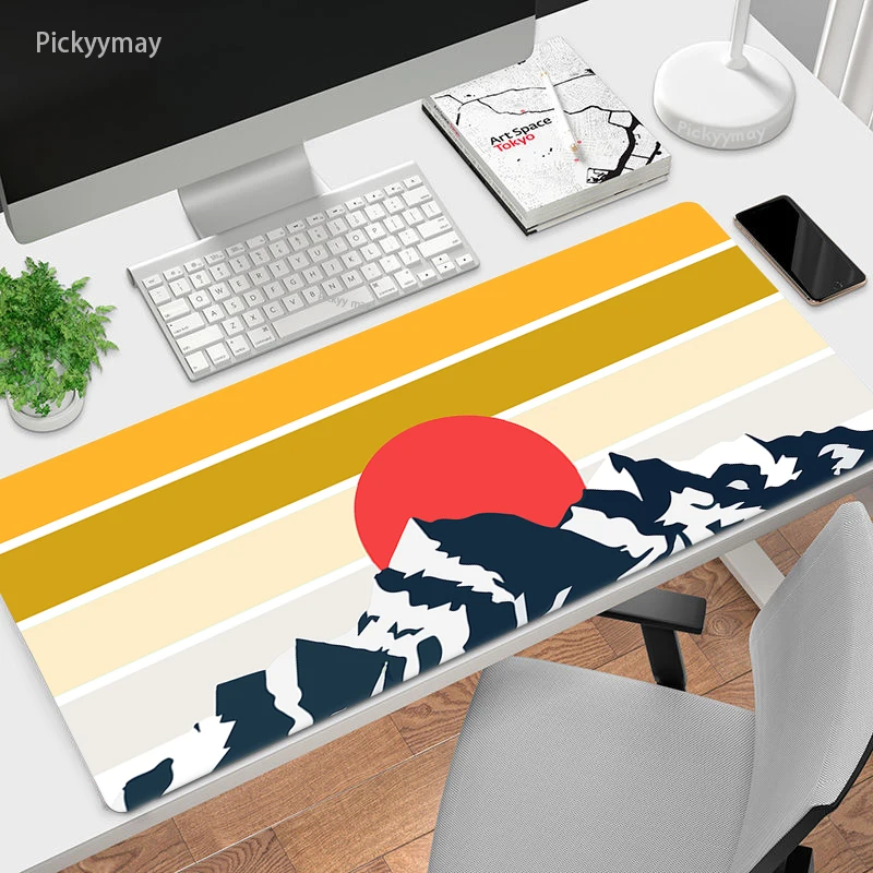 Mountain Minimalist Deskmat Art Large Mouse Pad Computer Carpet Mausepad Pc Gabinete Accessories Pc Rubber Mat Keyboard Mousepad