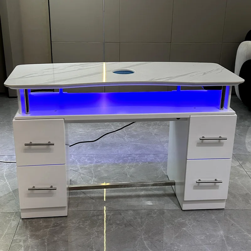 Single Commercial Nail Table Beauty Drying Cabinet Light Nail Table Fashionable Designer Salon Furniture Nageltisch XYMJZ