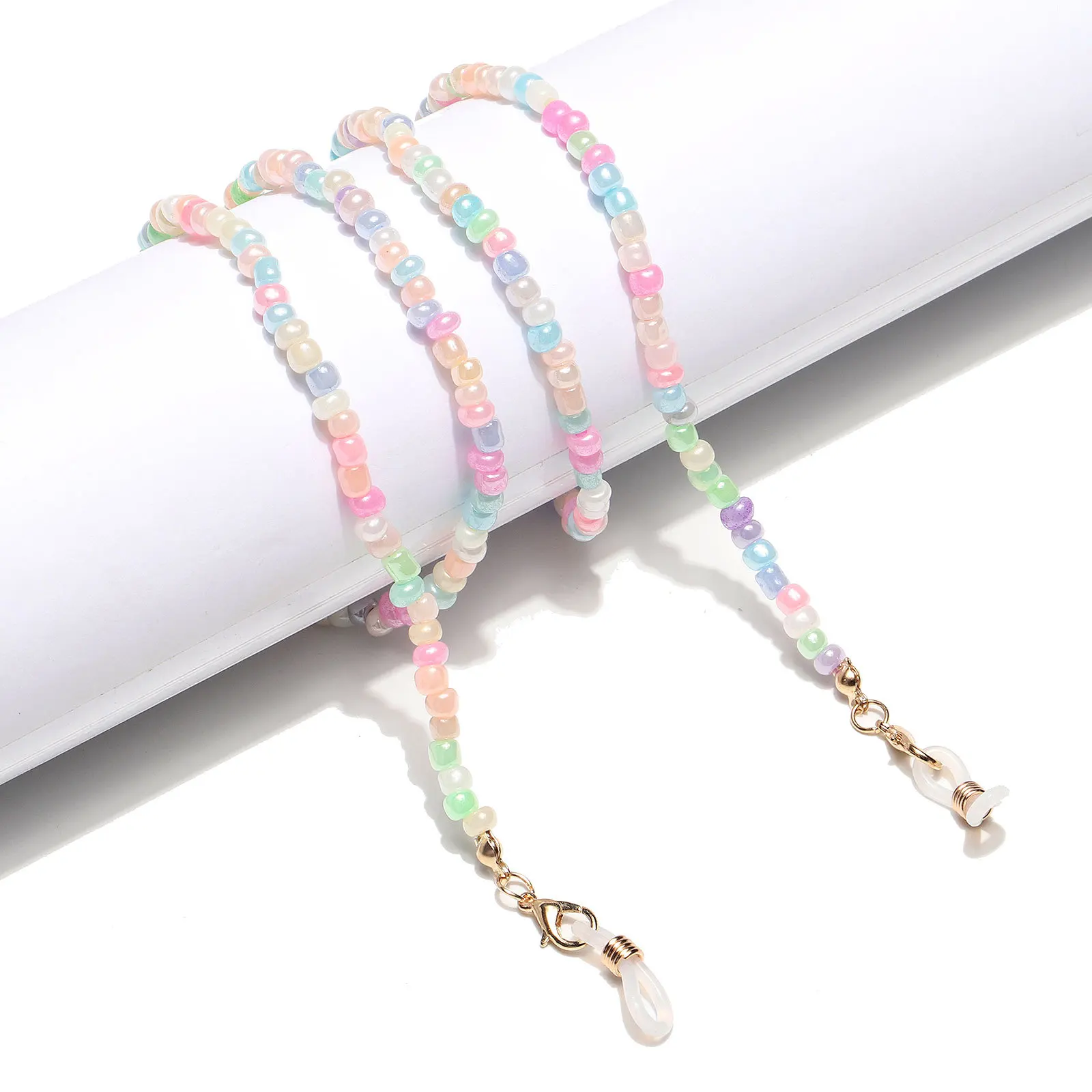 

Fashion Mixed Color Beads Eyeglasses Chain Women Outside Casual Sunglasses Accessory Necklace Gift Mask Hanging Rope