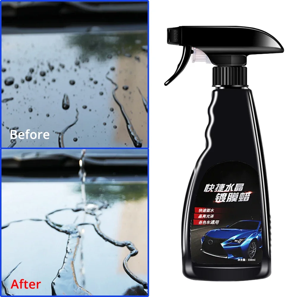 550ml Car Ceramic Coating Cleaning Polishing Crystal Plating Spray Sealant Paints Care Nano Hydrophobics Quick Coat Liquid Wax