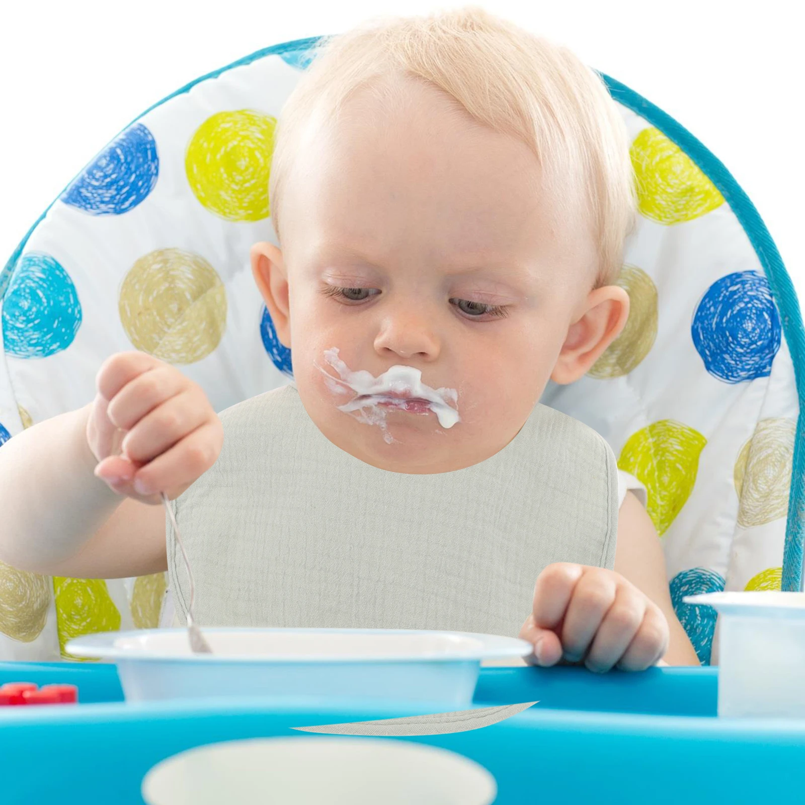 

5 Pcs Baby Bib Bibs for Girl Cloth Absorb Water Drooling Cotton Toddler Boy Dribble