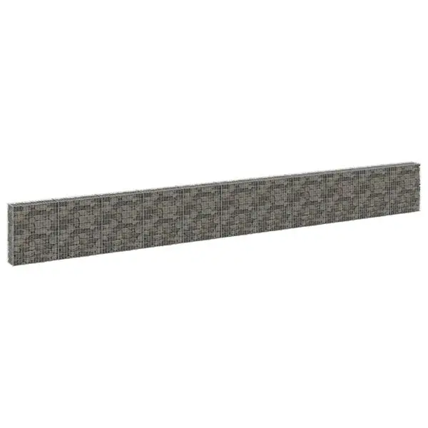 

Gabion Wall with Covers Galvanized Steel 354.3"x11.8"x39.4"