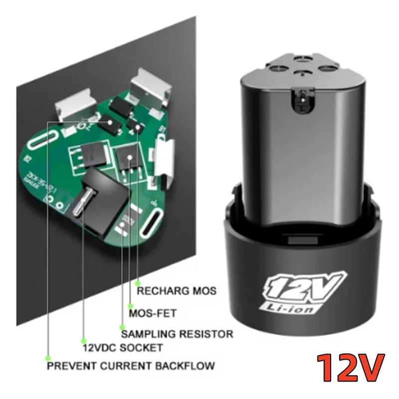 12V 4000mAh 電動ドライバー、ドリル、ミニアングルグラインダー、その他の電動工具用のユニバーサル充電式リチウム電池