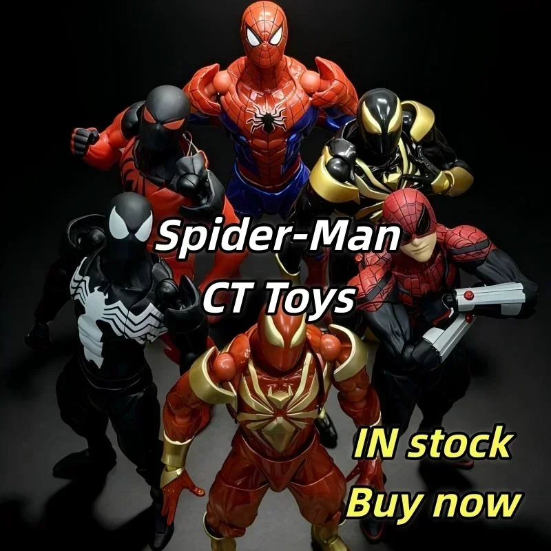 

Mess Toys & Ct Toys Full Range Black Suit Neighbor Spiderman Mafex 143 Ben Reilly Comic Ver The Amazing Action Figure Toys Gift
